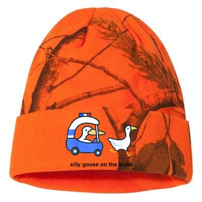 Silly Goose On The Loose Police Car And Duck Kati Licensed 12" Camo Beanie