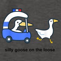 Silly Goose On The Loose Police Car And Duck Vector Backpack