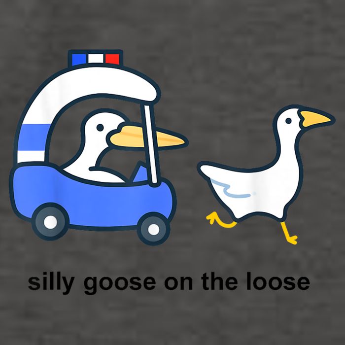 Silly Goose On The Loose Police Car And Duck Vector Backpack