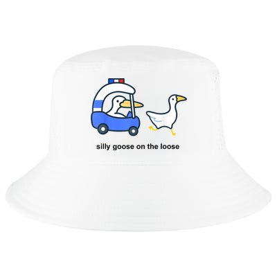 Silly Goose On The Loose Police Car And Duck Cool Comfort Performance Bucket Hat