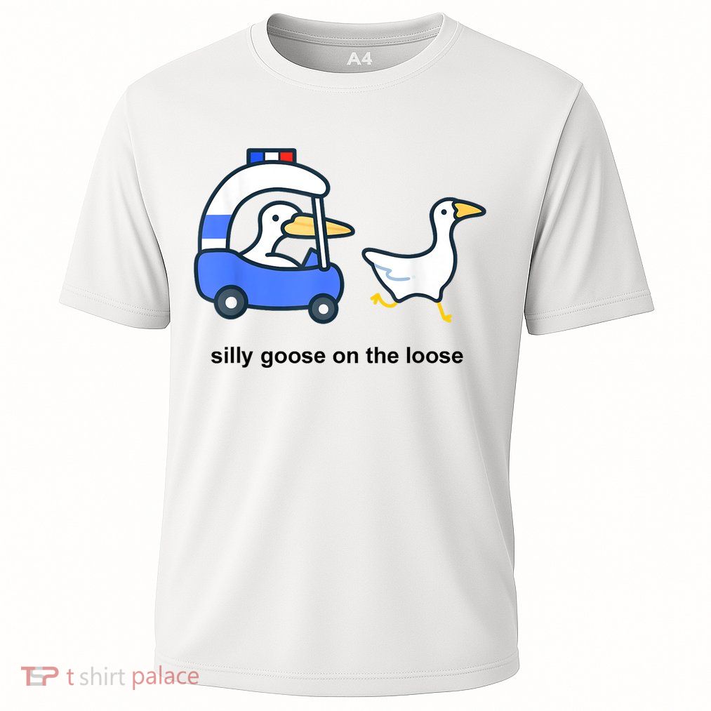 Silly Goose On The Loose Police Car And Duck Performance Shirt