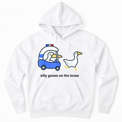 Silly Goose On The Loose Police Car And Duck Hoodie