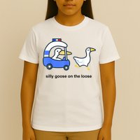 Silly Goose On The Loose Police Car And Duck T-Shirt
