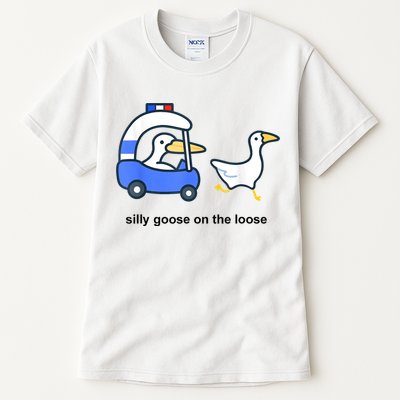 Silly Goose On The Loose Police Car And Duck Tall T-Shirt