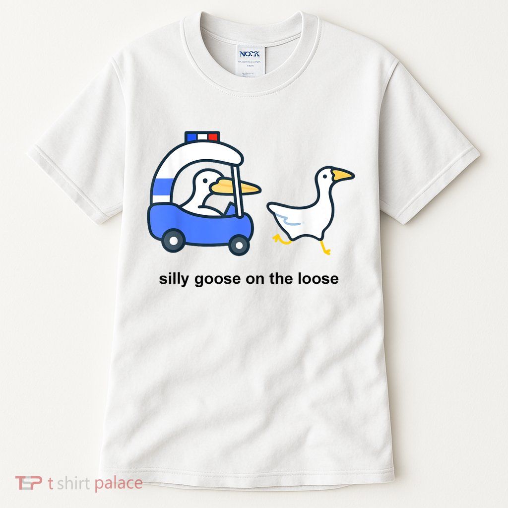 Silly Goose On The Loose Police Car And Duck Tall T-Shirt