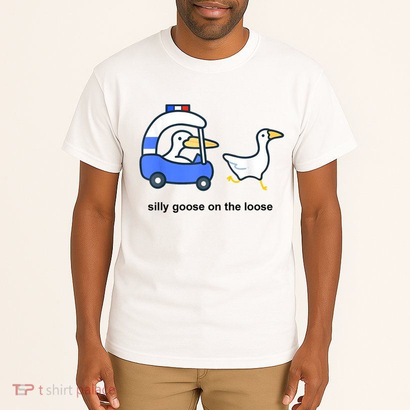 Silly Goose On The Loose Police Car And Duck Tall T-Shirt