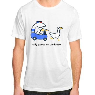 Silly Goose On The Loose Police Car And Duck Adult ChromaSoft Performance T-Shirt