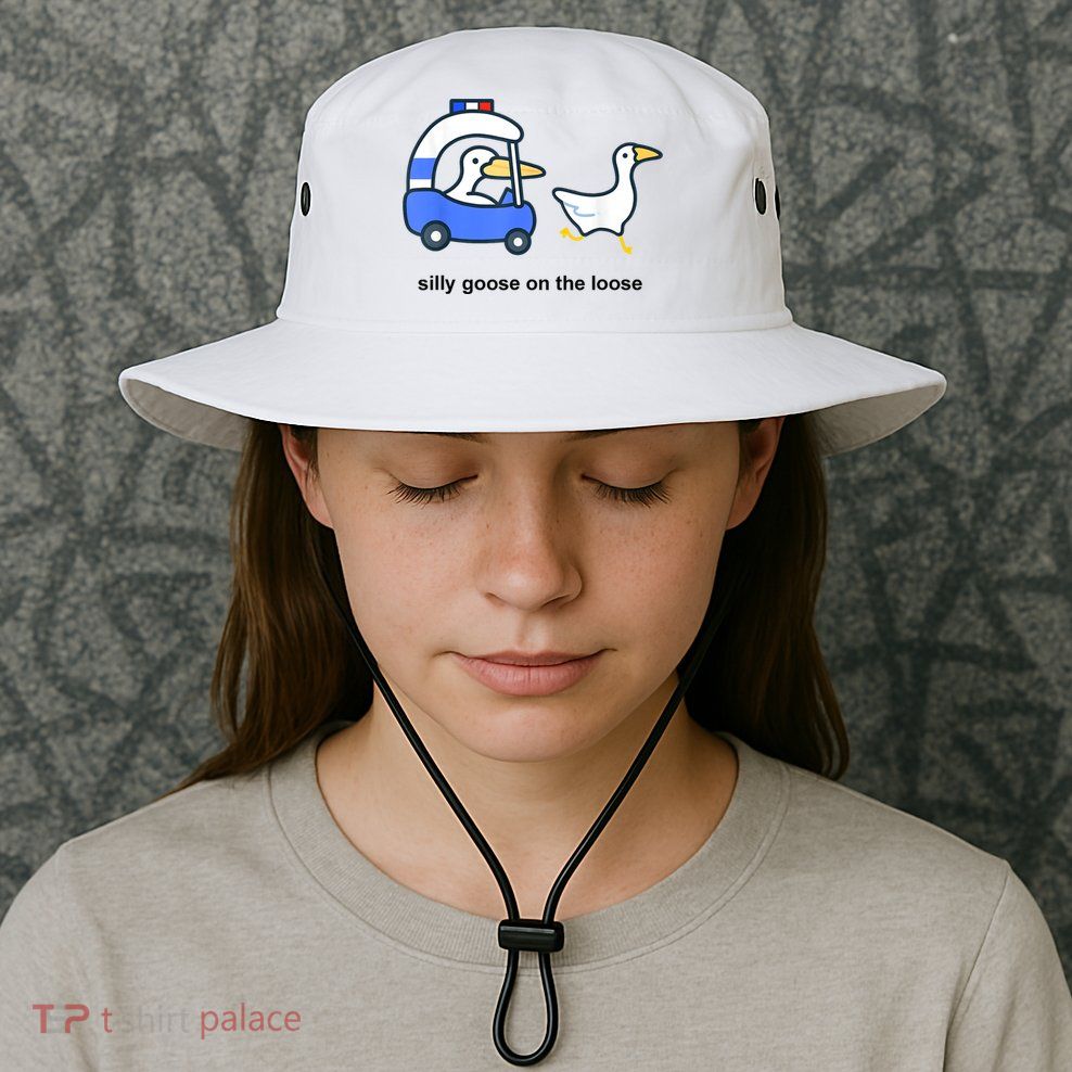 Silly Goose On The Loose Police Car And Duck Bucket Hat