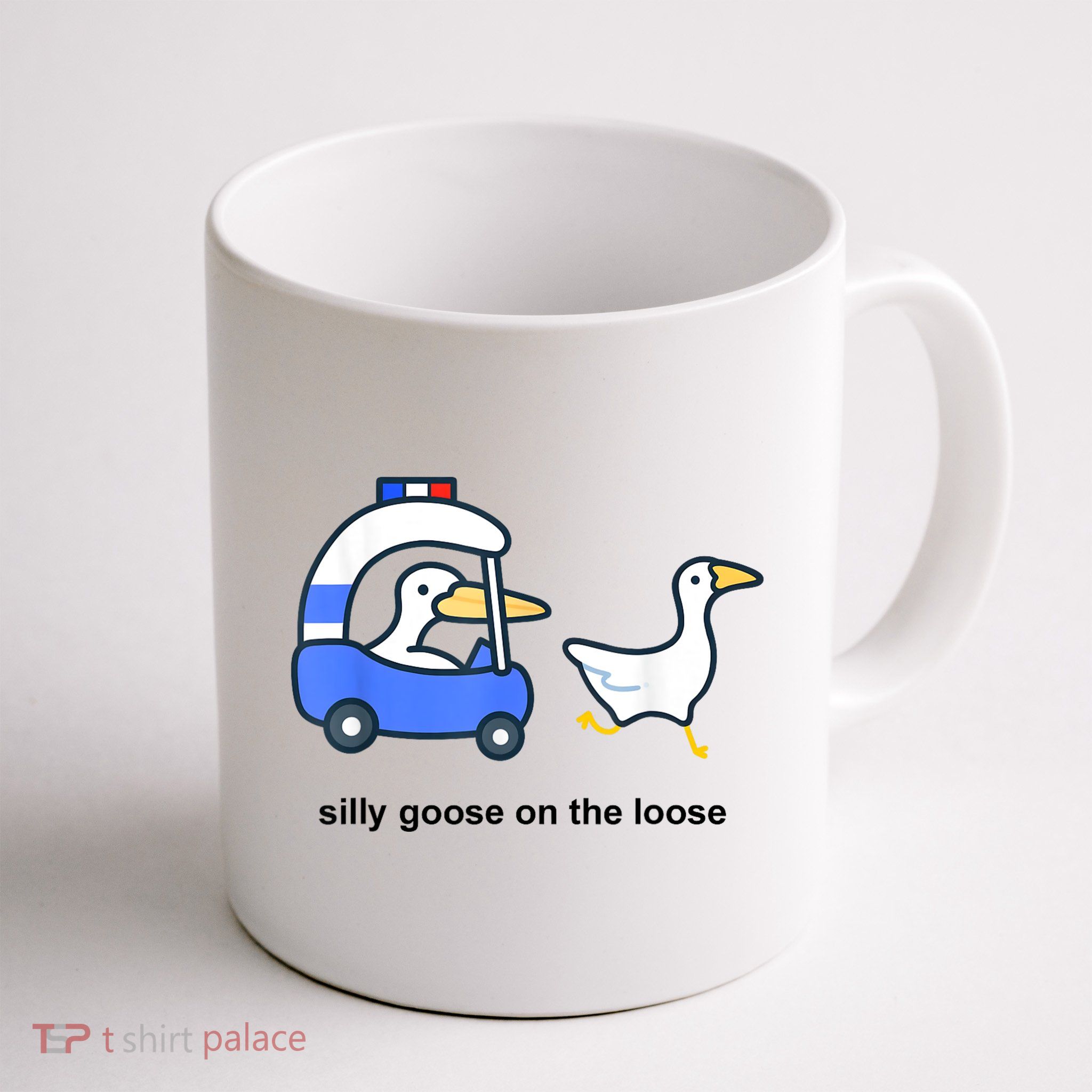 Silly Goose On The Loose Police Car And Duck Mug