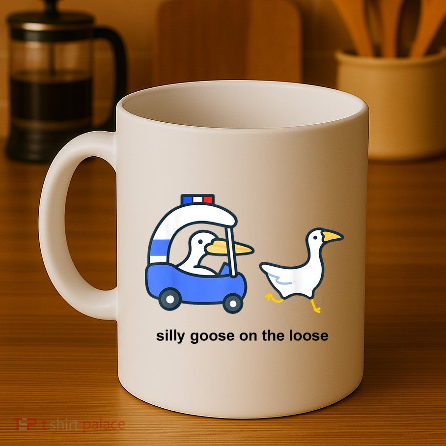 Silly Goose On The Loose Police Car And Duck Mug