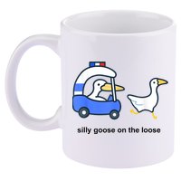 Silly Goose On The Loose Police Car And Duck 11oz C Handle Ceramic Mug