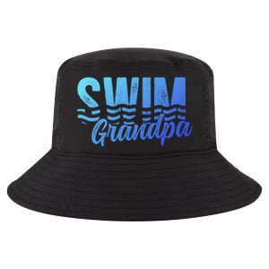 Swim Grandpa Of A Swimmer Grandfather Swimming Grandpa Gift Cool Comfort Performance Bucket Hat