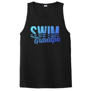 Swim Grandpa Of A Swimmer Grandfather Swimming Grandpa Gift PosiCharge Competitor Tank