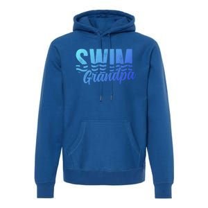 Swim Grandpa Of A Swimmer Grandfather Swimming Grandpa Gift Premium Hoodie