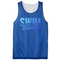 Swim Grandpa Of A Swimmer Grandfather Swimming Grandpa Gift Mesh Reversible Basketball Jersey Tank