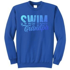 Swim Grandpa Of A Swimmer Grandfather Swimming Grandpa Gift Tall Sweatshirt