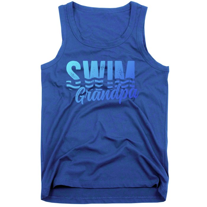 Swim Grandpa Of A Swimmer Grandfather Swimming Grandpa Gift Tank Top