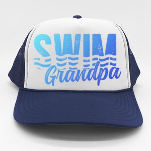 Swim Grandpa Of A Swimmer Grandfather Swimming Grandpa Gift Trucker Hat