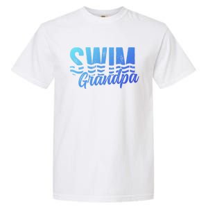 Swim Grandpa Of A Swimmer Grandfather Swimming Grandpa Gift Garment-Dyed Heavyweight T-Shirt