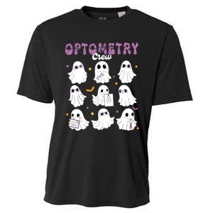 Spooky Ghost Optometry Crew Halloween Ophthalmic Optician Cooling Performance Crew T-Shirt