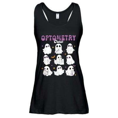 Spooky Ghost Optometry Crew Halloween Ophthalmic Optician Ladies Essential Flowy Tank