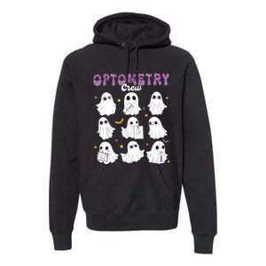 Spooky Ghost Optometry Crew Halloween Ophthalmic Optician Premium Hoodie