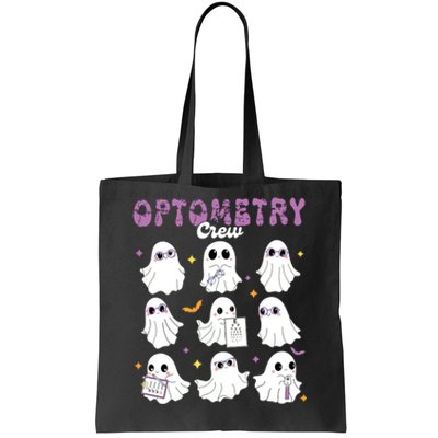 Spooky Ghost Optometry Crew Halloween Ophthalmic Optician Tote Bag