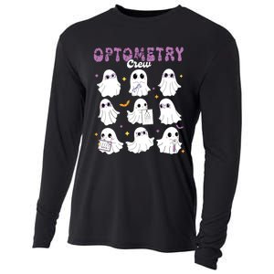 Spooky Ghost Optometry Crew Halloween Ophthalmic Optician Cooling Performance Long Sleeve Crew