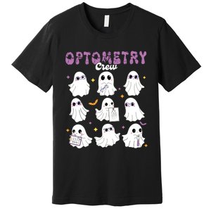 Spooky Ghost Optometry Crew Halloween Ophthalmic Optician Premium T-Shirt