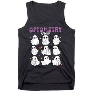 Spooky Ghost Optometry Crew Halloween Ophthalmic Optician Tank Top