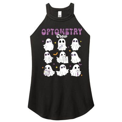 Spooky Ghost Optometry Crew Halloween Ophthalmic Optician Women’s Perfect Tri Rocker Tank