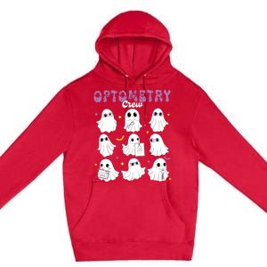 Spooky Ghost Optometry Crew Halloween Ophthalmic Optician Premium Pullover Hoodie