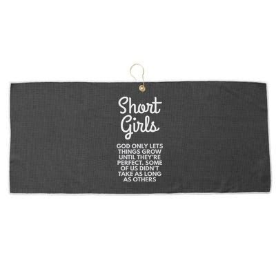 Short God Only Lets Things Grow Until They're Perfect Large Microfiber Waffle Golf Towel