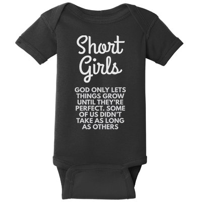 Short God Only Lets Things Grow Until They're Perfect Baby Bodysuit