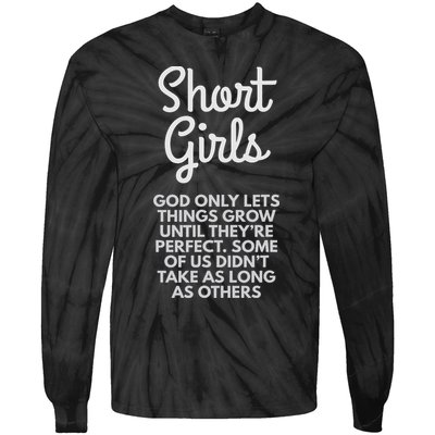 Short God Only Lets Things Grow Until They're Perfect Tie-Dye Long Sleeve Shirt