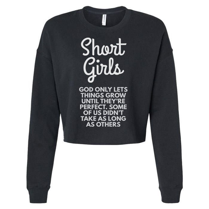 Short God Only Lets Things Grow Until They're Perfect Cropped Pullover Crew