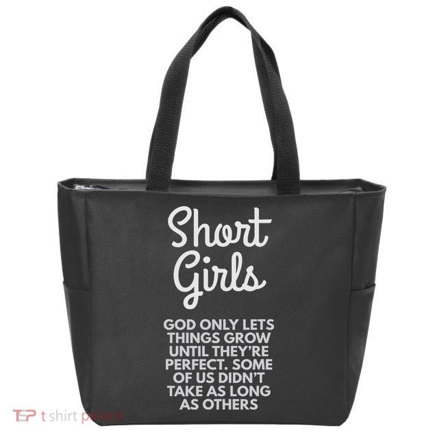 Short God Only Lets Things Grow Until They're Perfect Zip Tote Bag