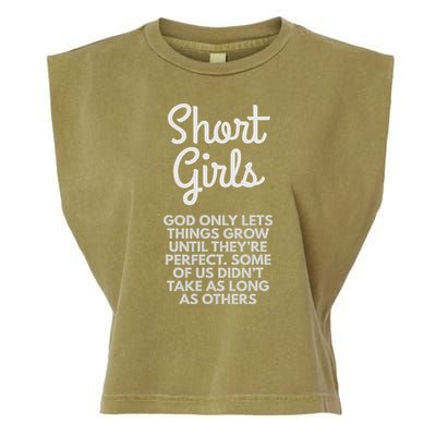 Short God Only Lets Things Grow Until They're Perfect Garment-Dyed Women's Muscle Tee
