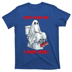 Scared Ghost Poop Easily Funny Sarcastic Halloween Great Gift T-Shirt