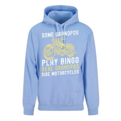 Some Grandpas Play Bingo Real Grandpas Ride Motorcycles Gift Unisex Surf Hoodie