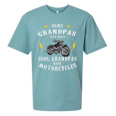 Some Grandpas Play Bingo Cool Grandpas Ride Motorcycles Sueded Cloud Jersey T-Shirt