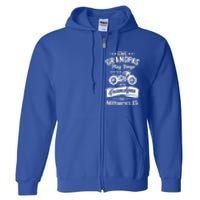 Some Grandpas Play Bingo Real Grandpas Ride Motorcycles Gift Full Zip Hoodie