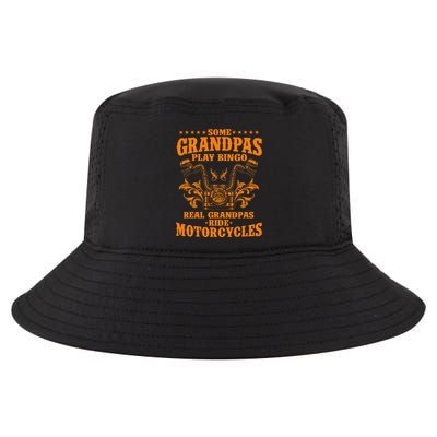 Some Grandpas Play Bingo Real Grandpas Ride Cool Comfort Performance Bucket Hat