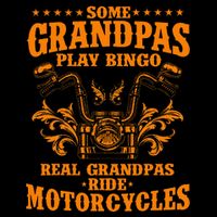 Some Grandpas Play Bingo Real Grandpas Ride Cooling Performance Long Sleeve Crew