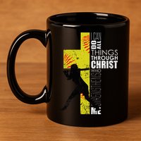 Softball Gifts Players N Christian Religious 11oz C Handle Ceramic Mug