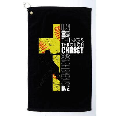 Softball Gifts Players N Christian Religious Golf Towel