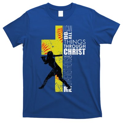 Softball Gifts Players N Christian Religious T-Shirt