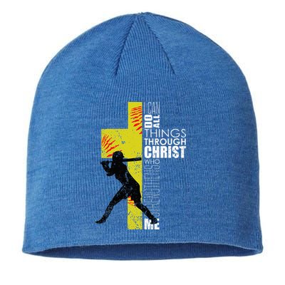 Softball Gifts Players N Christian Religious Sustainable Beanie