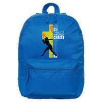 Softball Gifts Players N Christian Religious 16 in Basic Backpack
