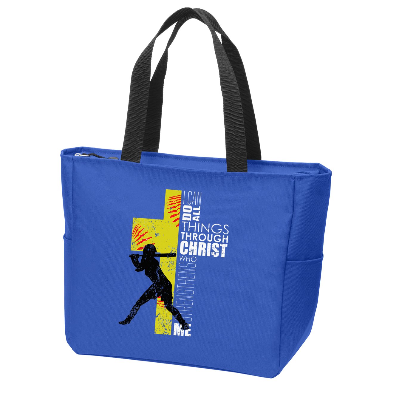 Softball Gifts Players N Christian Religious Zip Tote Bag